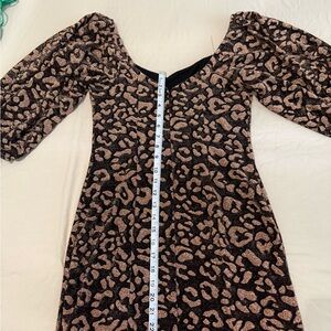 19 Cooper Black Dress with Gold Highlights